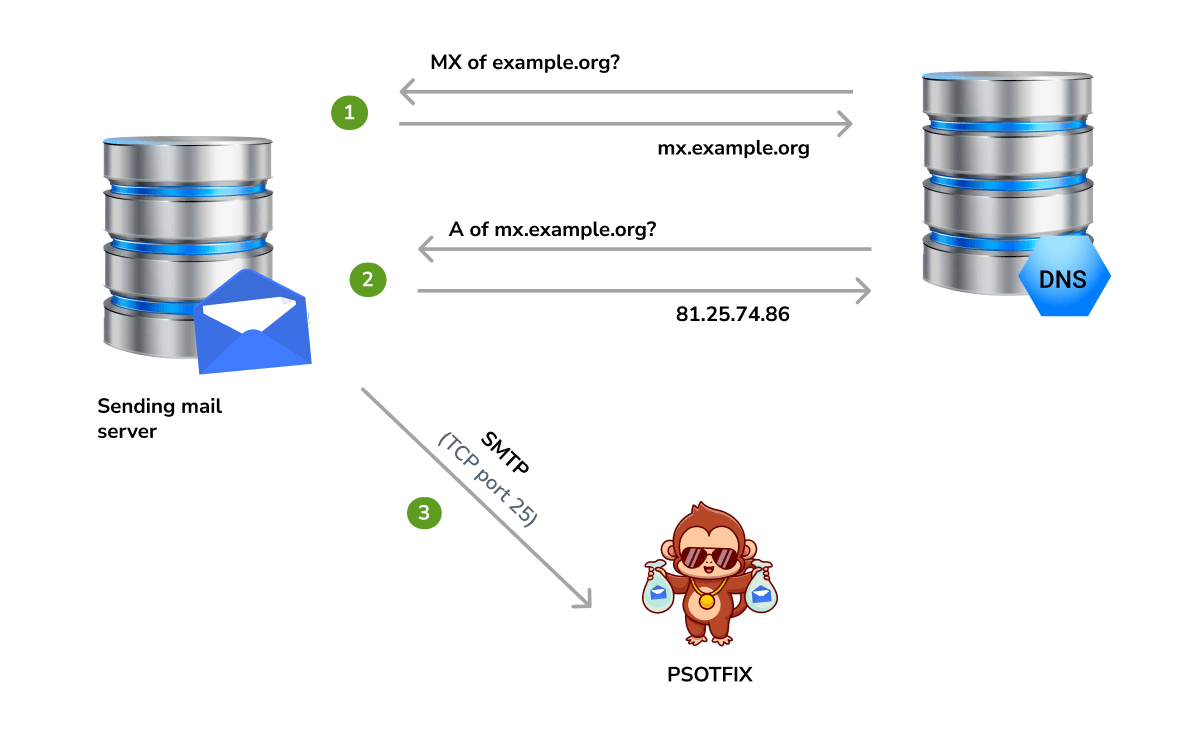 DNS server query flowchart
