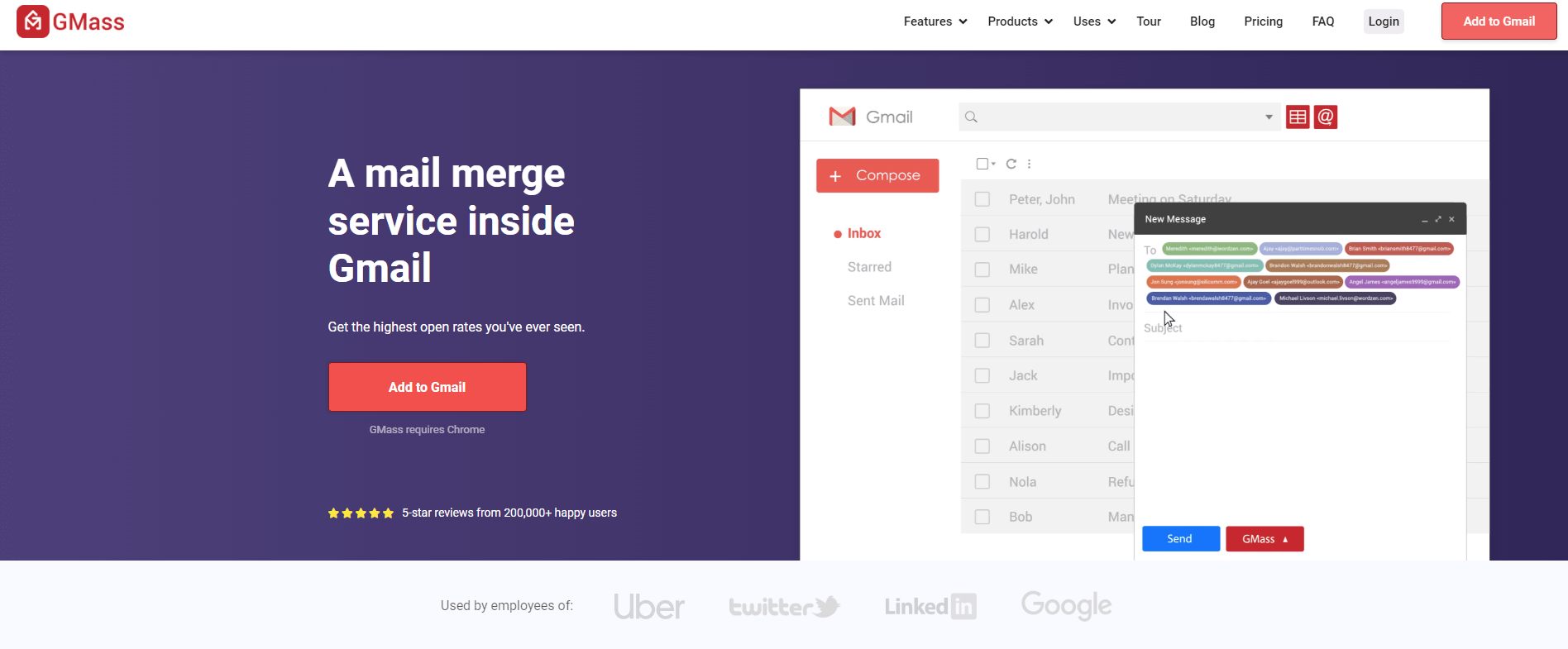 GMass marketing tool
