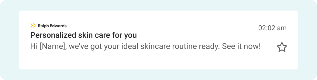 personalized skin care